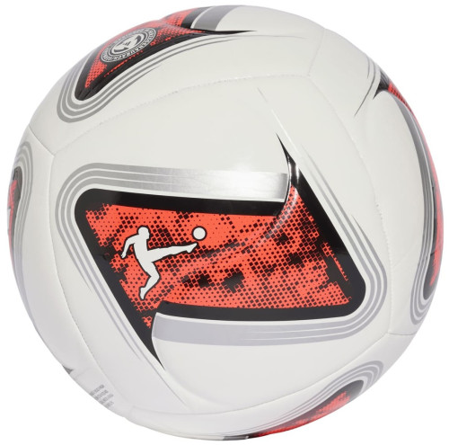 Preview: Adidas Bundesliga 26/27 Torfabrik Club Freizeit-Fußball white/black/solar red Gr. 3, 4, 5